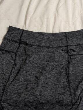 Athleta Women's Charcoal Heather High-Rise Workout Shorts